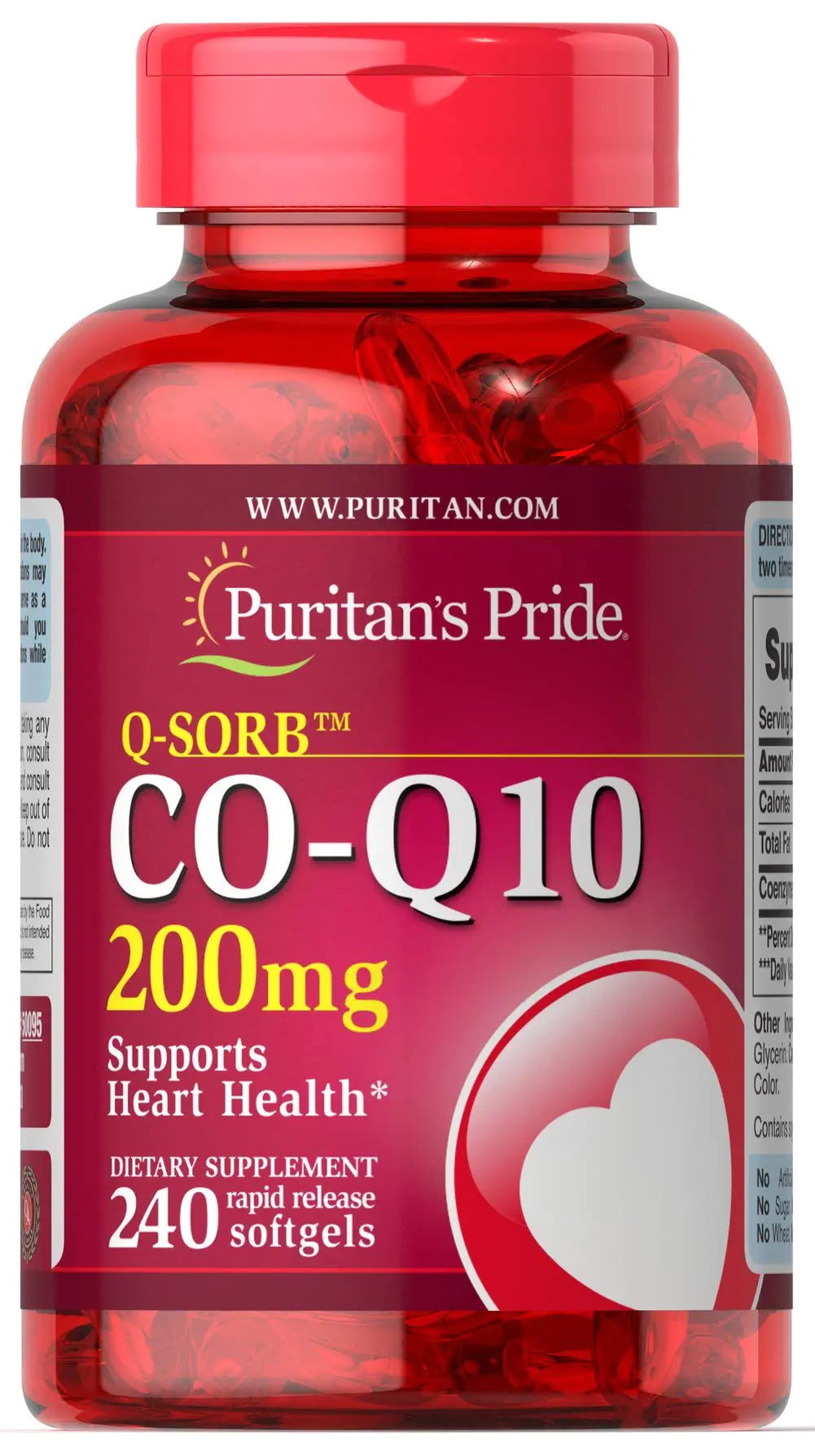 Puritans Pride Q-Sorb CoQ10 200 Mg 240 Count